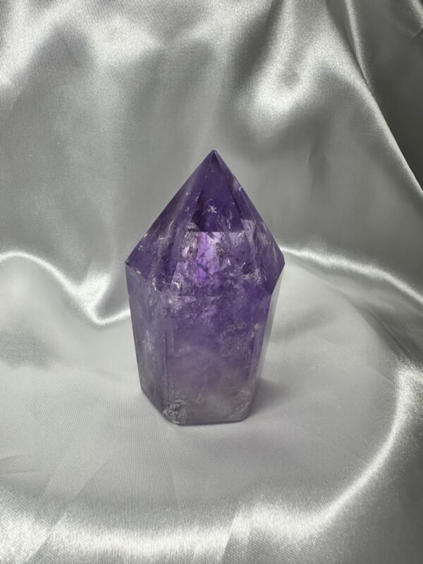 Purple Amethyst AAA Grade Point Tower C