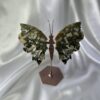 Green River Jasper Butterfly On Stand
