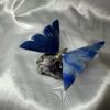 Blue Apatite Butterfly on Amethyst