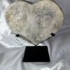Pink Amethyst Heart On Stand A