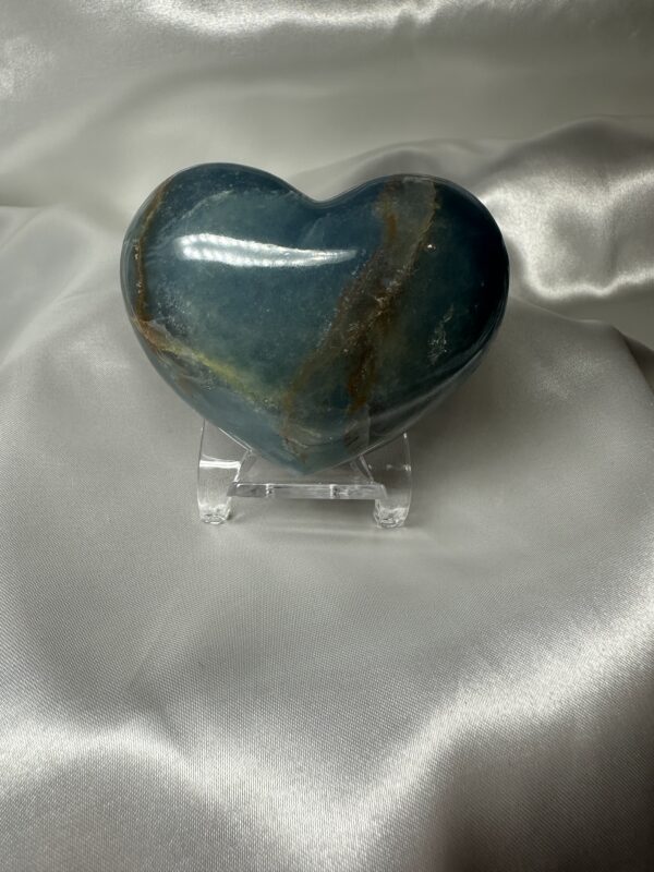 Lemurian Aquatine Calcite Heart B