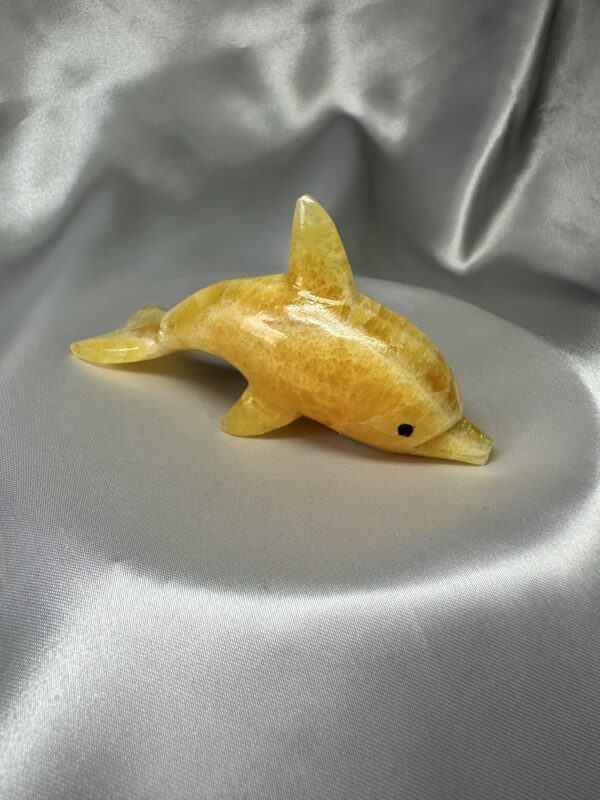 Argentinian Orange Calcite Dolphin A