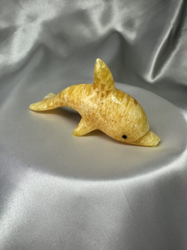 Argentinian Orange Calcite Dolphin B