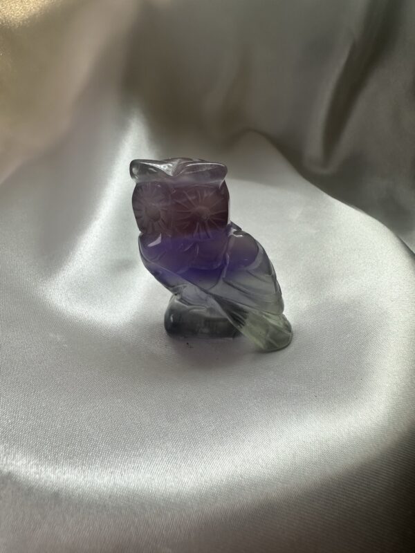 Purple Fluorite Owl