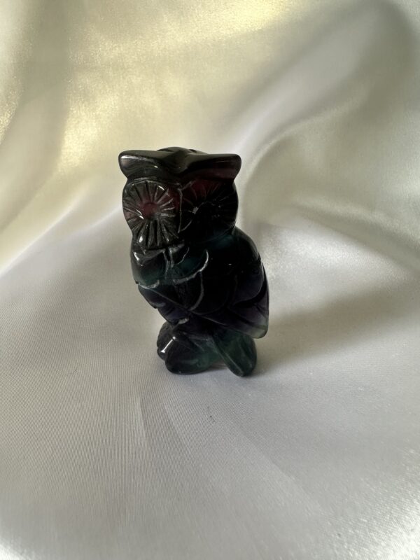 Rainbow Fluorite Owl A
