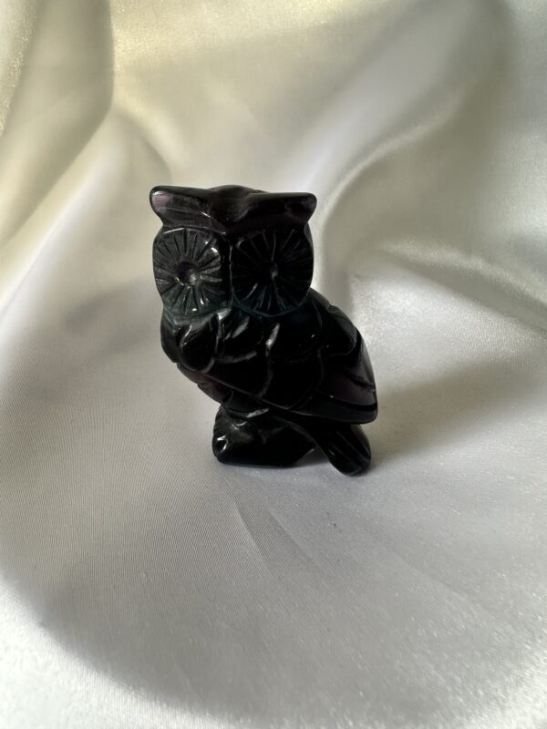 Rainbow Fluorite Owl B