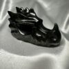 Black Obsidian Dragon Skull